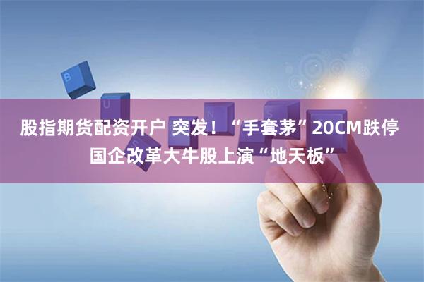 股指期货配资开户 突发！“手套茅”20CM跌停 国企改革大牛股上演“地天板”