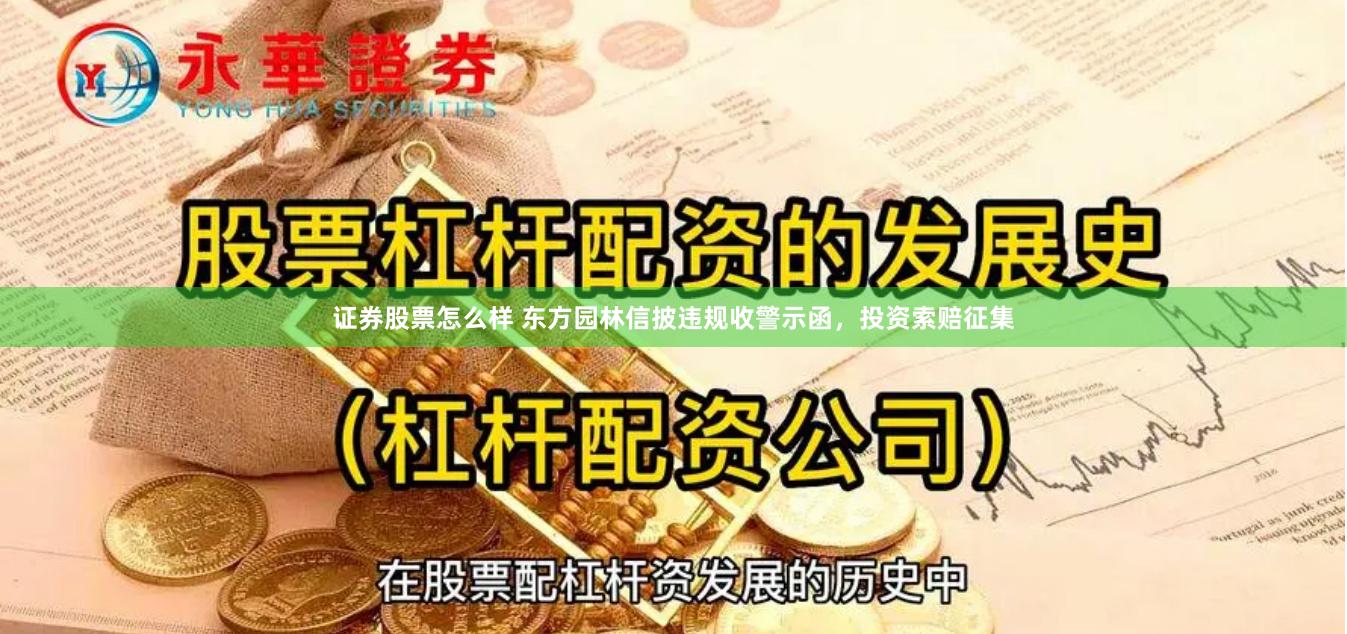 证券股票怎么样 东方园林信披违规收警示函，投资索赔征集